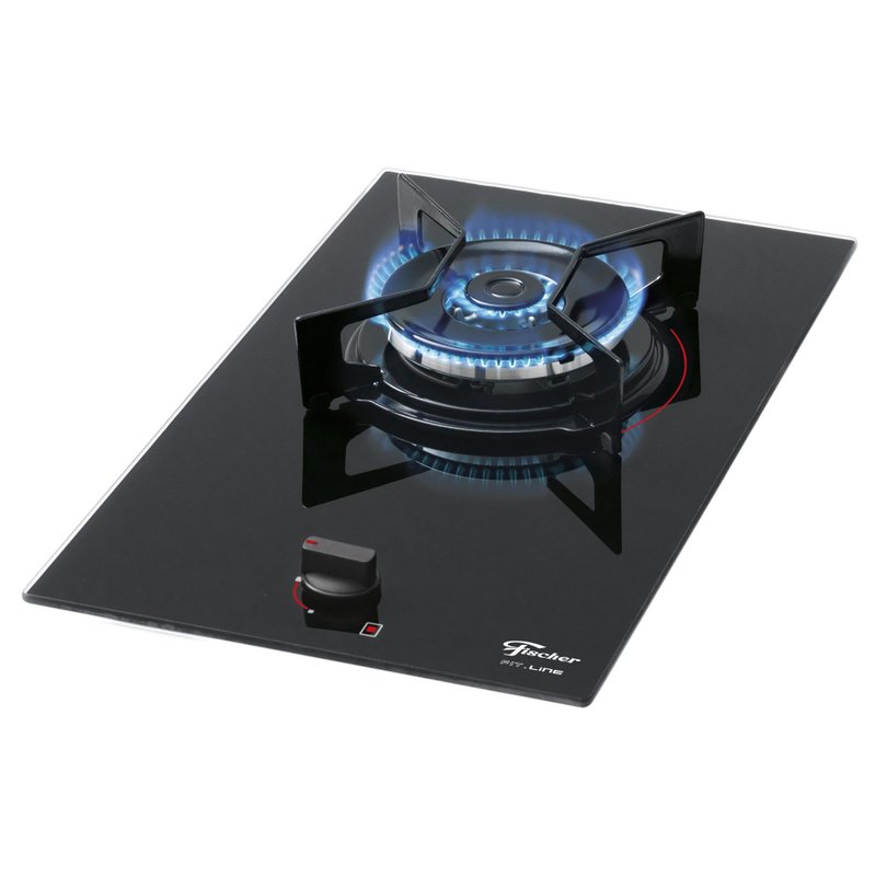 Fogo Cooktop Fischer 1Q TC Fit Line Gs Mesa Vidro