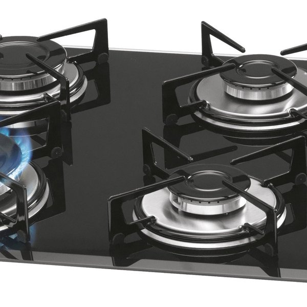 Fogão Cooktop Fischer 4Q TC Gás Mesa Vidro 9788 12916