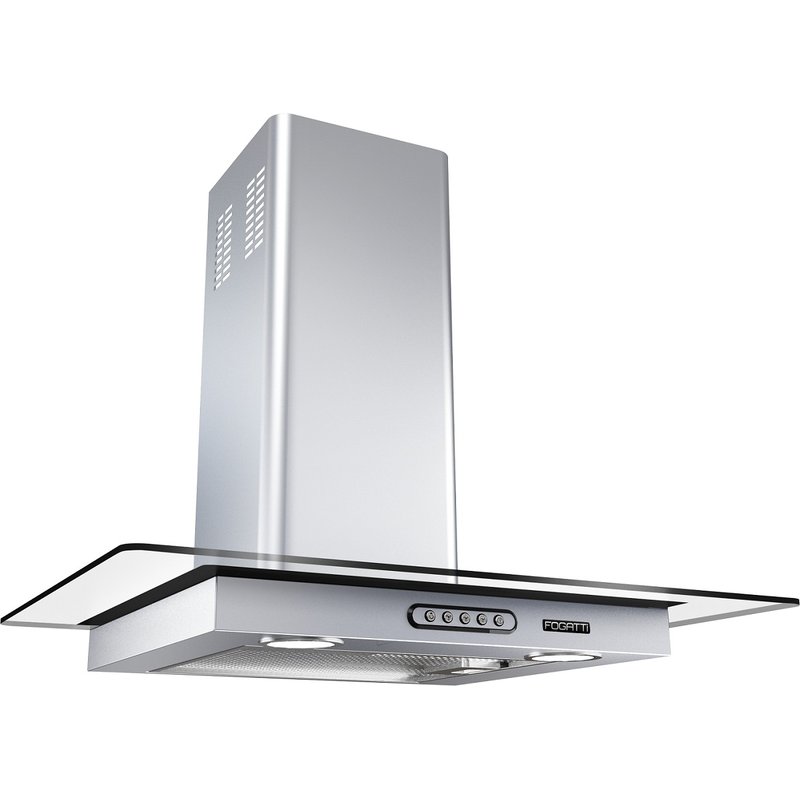 Coifa Parede Vidro Curvo Slim Inox 4 e 5 Bocas 60cm   Fogatti  4
