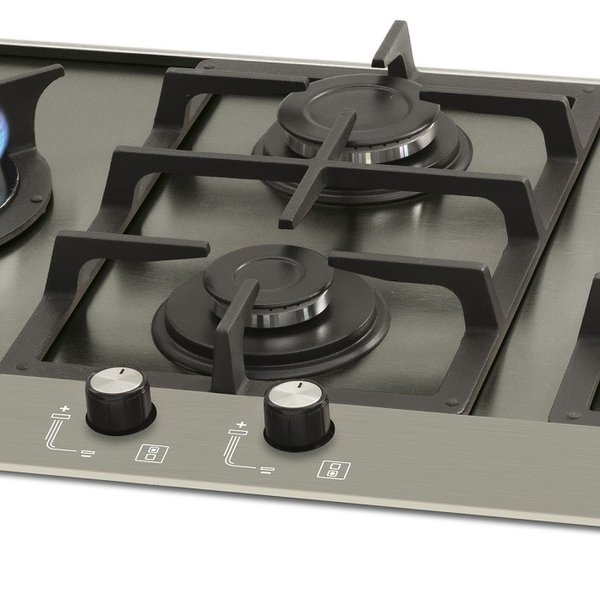 fogão Cooktop Fischer 5Q Platinium Prime Escovado