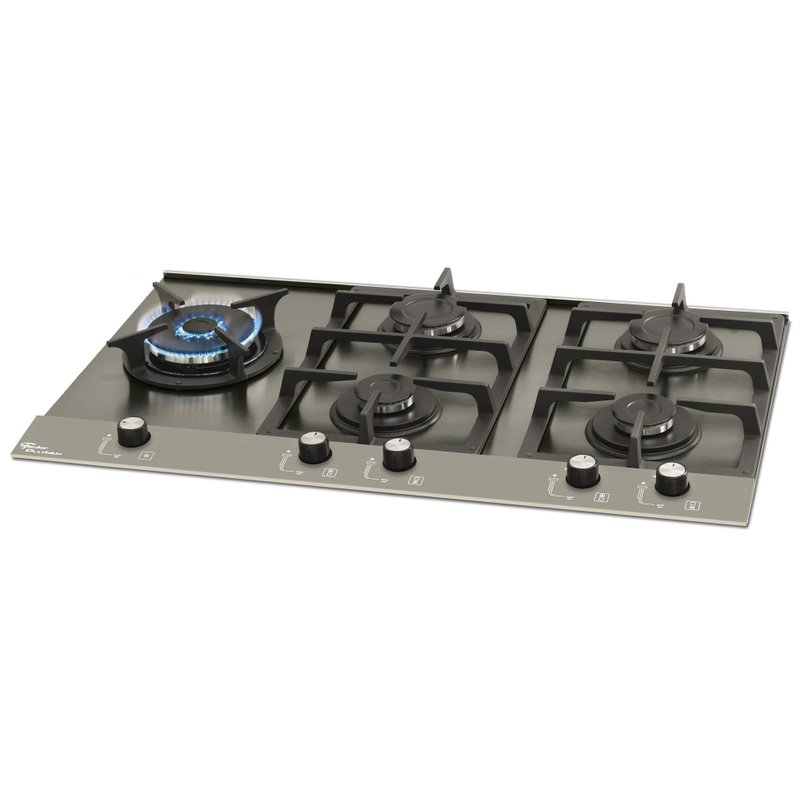 fogão Cooktop Fischer 5Q Platinium Prime Escovado