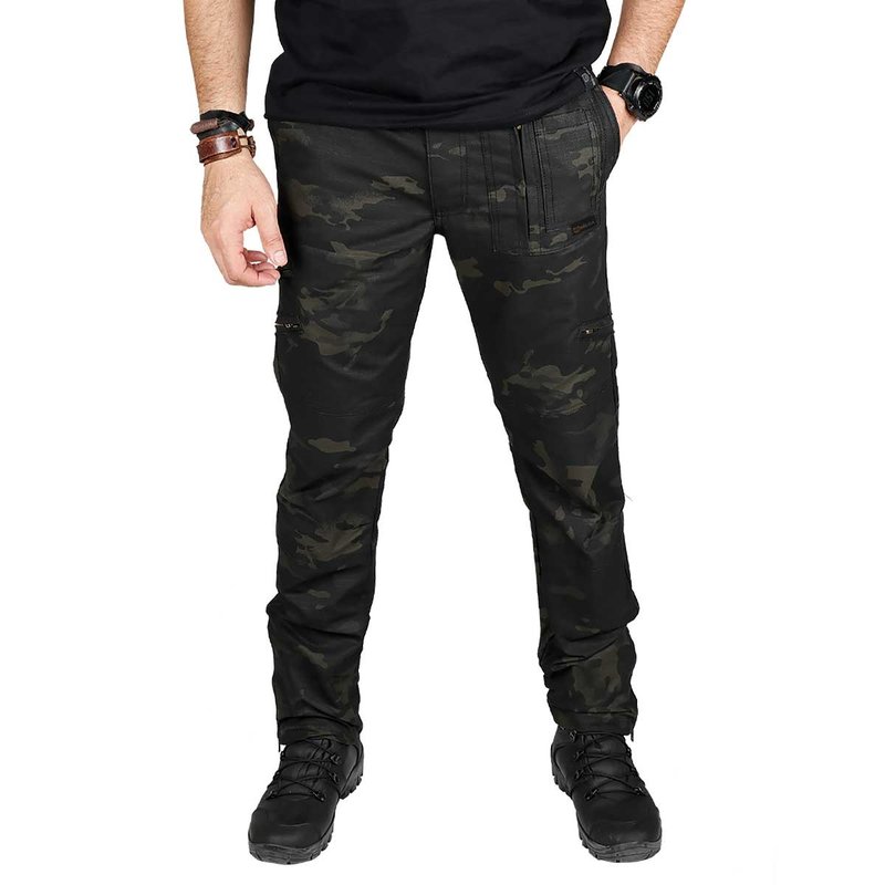 calca belica multiforce multicam black frente