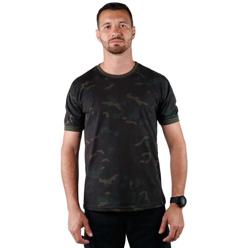 tshirt soldier camuflado multicam black belica frente