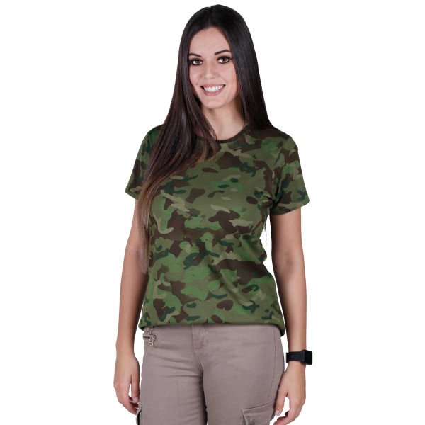 camiseta feminina belica soldier tropic frente