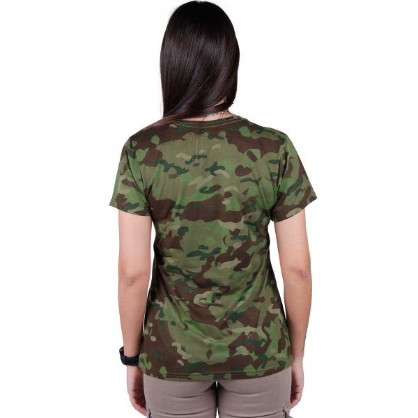 camiseta feminina belica soldier tropic costas