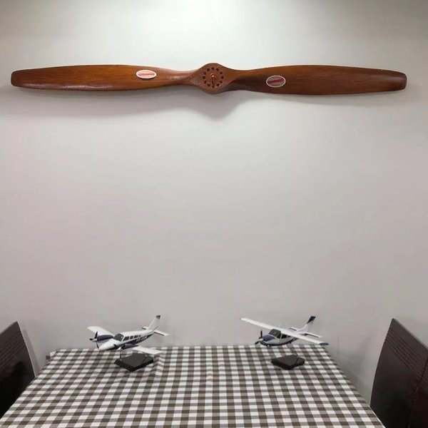 relogio helice decorativa avio aviaco relogio madeira 6