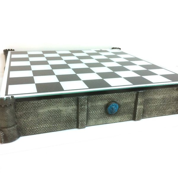 tabuleiro e estojo de xadrez kg castelo grande de fibra832 4