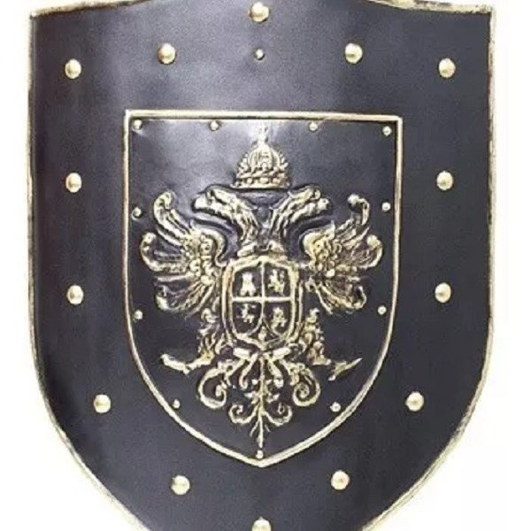 escudo kg medieval de parede em fibra aguia 625 x 43 x 9cm