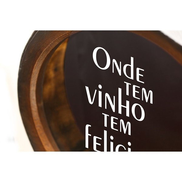 quadro kg porta rolhas redondo felicidade grande1072 3