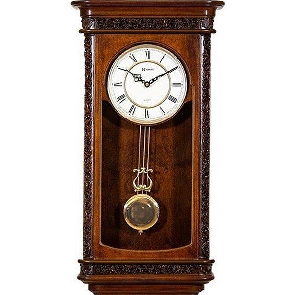 relogio de parede pendulo e musical herweg 530009