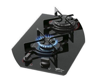 fogao cooktop fischer 2 bocas fit line 1