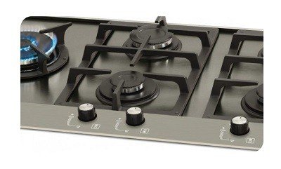 fogao cooktop fischer 5q platinium prime escovado 2