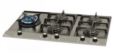 fogao cooktop fischer 5q platinium prime escovado 3