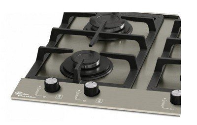 fogao cooktop fischer 4q platinium prime escovado 1