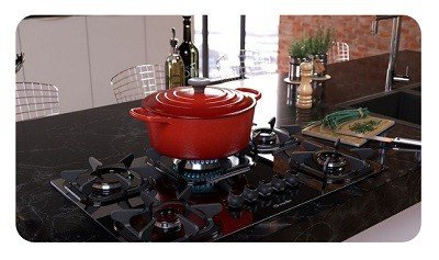cooktop mueller 5 bocas preto com queimador tripla chama 1
