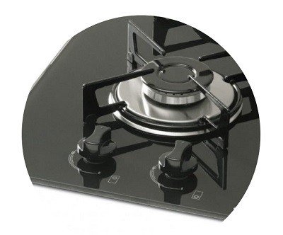 fogao cooktop fischer 2q gas mesa vidro 1