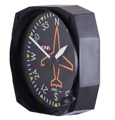 relogio de parede instrumento aeronautica giro direcional 3