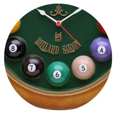 relogio decorativo billiard verde 3