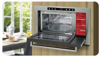 micro ondas fischer de embutir 25 litros com dourador inox 3
