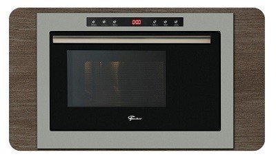 micro ondas fischer de embutir 25 litros com dourador inox 2