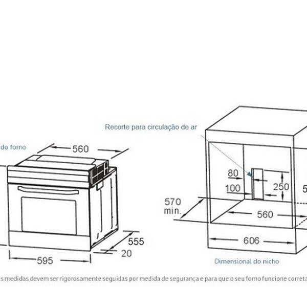 forno eletrico digital de embutir mueller preto 68 litros 1