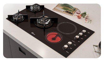 fogao cooktop fischer 5q top gas eletrico