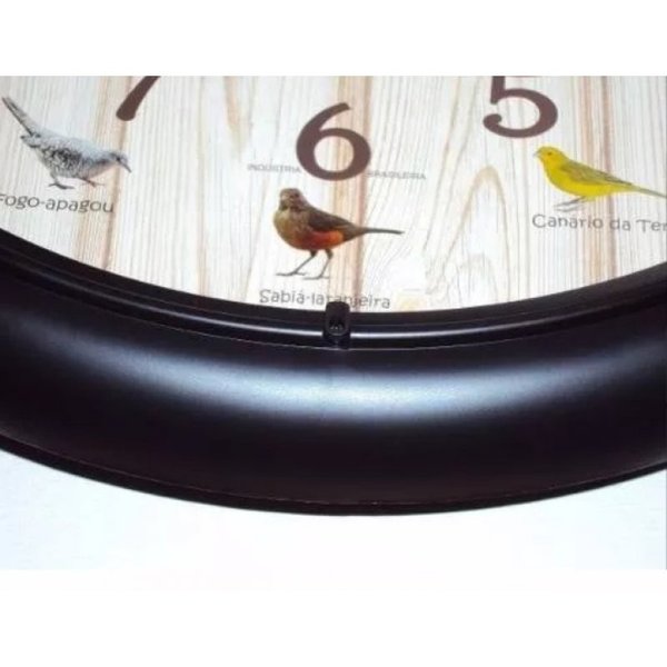 relogio parede sweep canto passaros brasileiros herweg 6691100 311 2