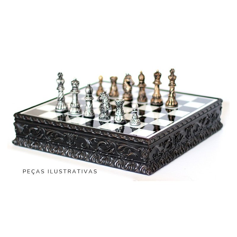 tabuleiro de xadrez kg ornato 764