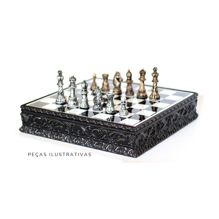 tabuleiro de xadrez kg ornato 764