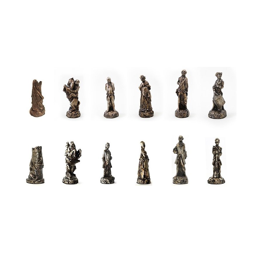 pecas de xadrez kg de resina colecao guerra civil americana