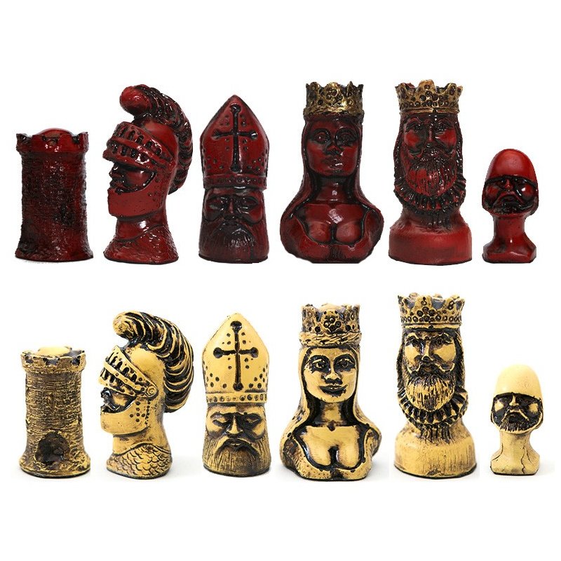 pecas de xadrez kg de resina colecao regal