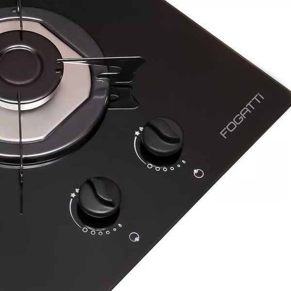 cooktop 2 bocas mesa em vidro preto fogatti inox1