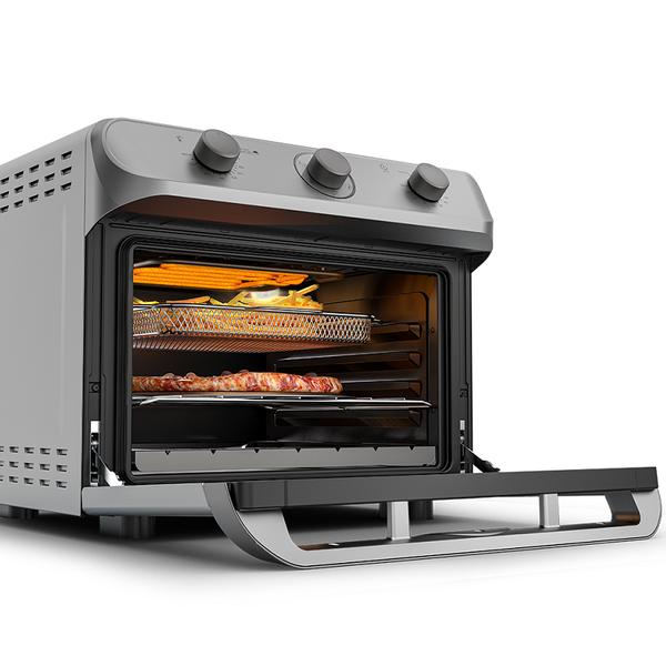forno air 35l grill prata alimento