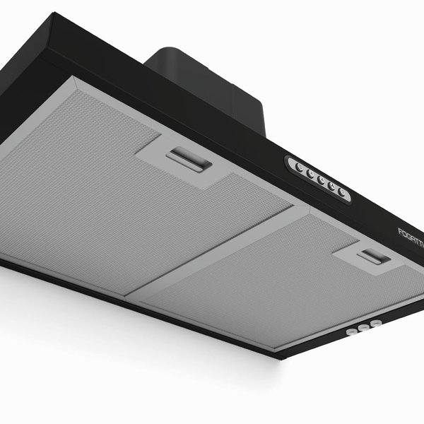 depurador fogatti filtro preto 60cm