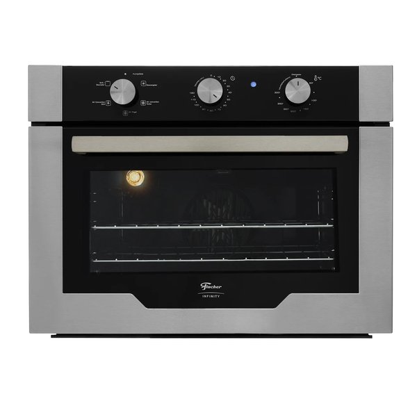 forno eletrico fischer infinity de embutir 50 litros turbo convection inox 2