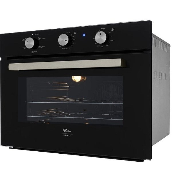 forno eletrico fischer infinity de embutir 50 litros turbo convection preto 5