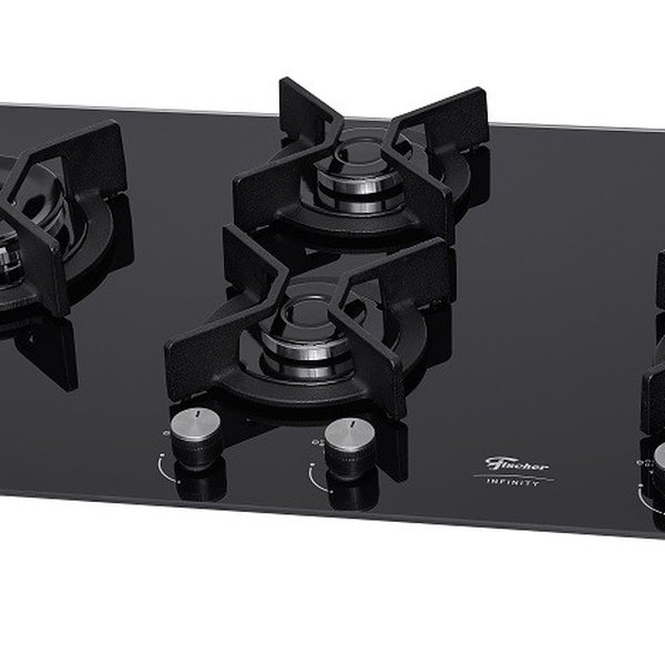 fogao cooktop fischer 5q tc infinity duo blaze gas mesa vidro 1