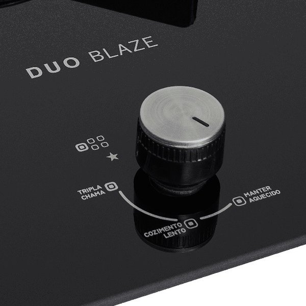 fogao cooktop fischer 5q tc infinity duo blaze gas mesa vidro 4