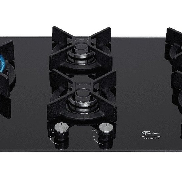 fogao cooktop fischer 5q tc infinity duo blaze gas mesa vidro 6