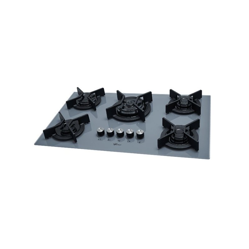 fogao cooktop fischer 5q tc infinity gas mesa vidro eiger 3