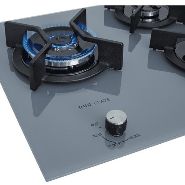 fogao cooktop fischer 5q tc infinity gas mesa vidro eiger