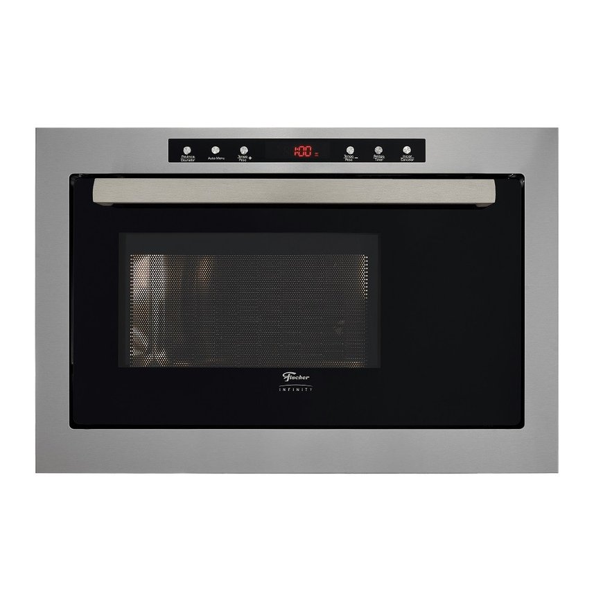 forno micro ondas fischer de embutir 25l com dourador inox2