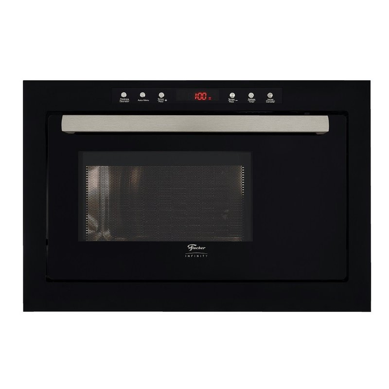 forno micro ondas fischer de embutir 25l com dourador preto3