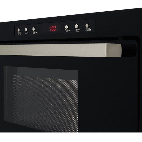 forno micro ondas fischer de embutir 25l com dourador preto