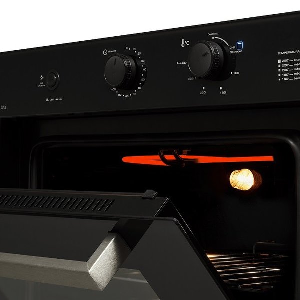 forno a gas fischer infinity de embutir 50l com grill 5
