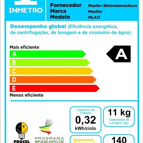 maquina de lavar mueller automatica 11kg com ciclo rapido mla11 10