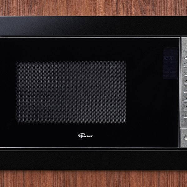 forno de micro ondas fischer embutir 25l inox preto 30427 2