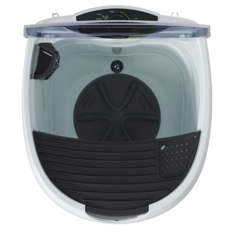 lavadora de roupas semiautomatica super 4 kg branca wanke 1