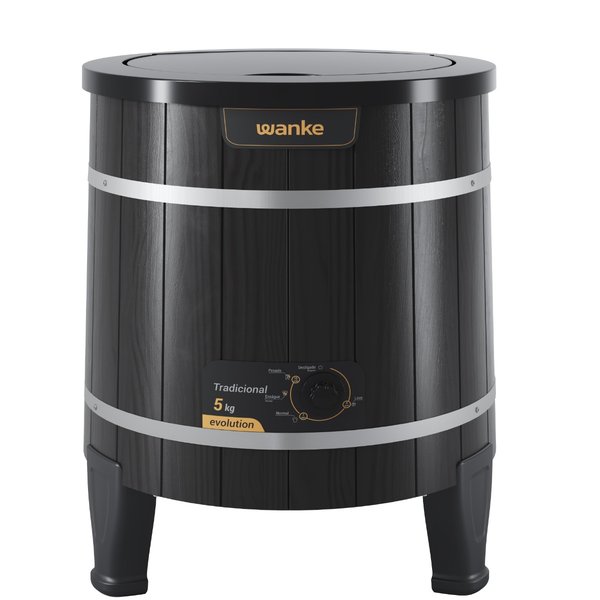 lavadora de roupas semiautomatica tradicional evolution 5 kg black wanke 4