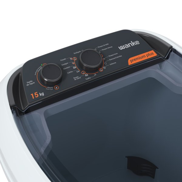 premium plus 15 kg lavadora de roupas semiautomatica branca 8